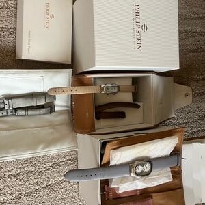 Philip Stein Silver and Gray Womens Watch